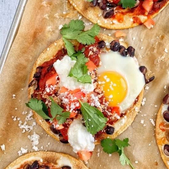 Sheet Pan Huevos Rancheros - Recipe photo by Theoregondietitian