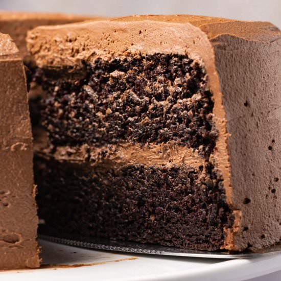 Most Amazing Vegan Chocolate Cake - Recipe photo by lovingitvegan
