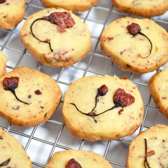 Cherry Blossom Shortbread Cookies - Recipe photo by Jaja Bakes