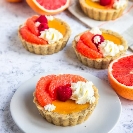 Grapefruit Curd Tart - Recipe photo by bakesbybrownsugar