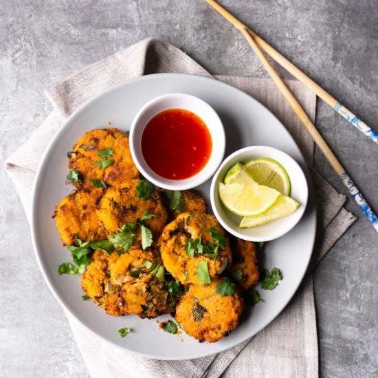 Air Fryer Thai Red Curry Fish Cakes - Recipe photo by etfoodvoyage