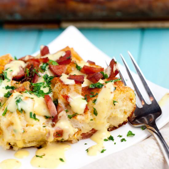 Eggs Benedict Casserole - Recipe photo by chewoutloud