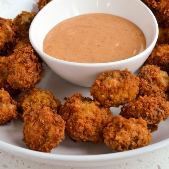 Fried Mushrooms - Recipe photo by Small Town Woman