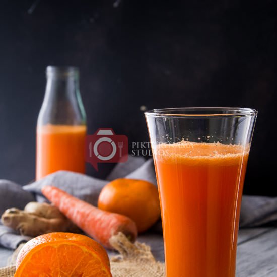 Orange Carrot Ginger Smoothie - Recipe photo by anindya0909