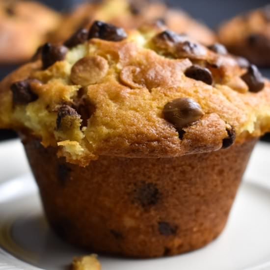 Jumbo Triple Chocolate Chip Muffins - Recipe photo by bakewithamy
