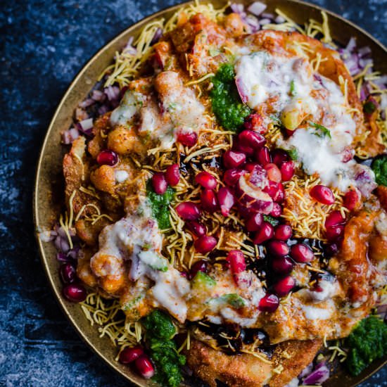 Aloo Tikki Chaat - Recipe photo by tiffinandteaofficial