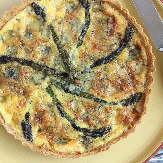 Asparagus Quiche with Stilton - Recipe photo by glutenfreealchemist