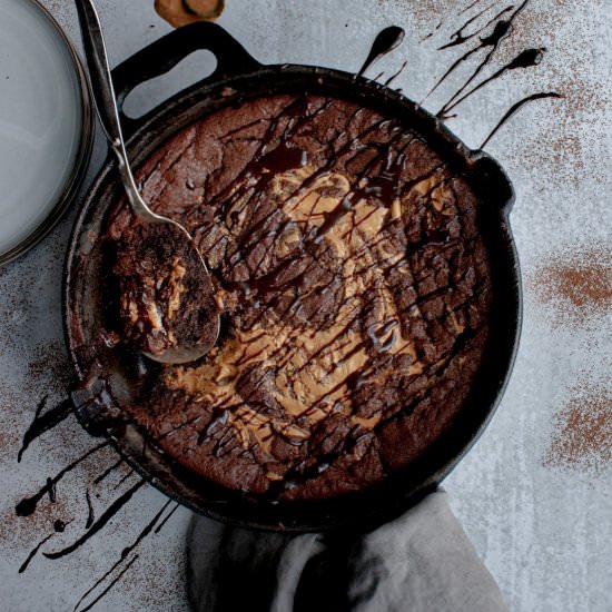 Chocolate pb skillet cookie - Recipe photo by katethebaker