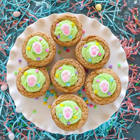 Pistachio mousse-filled cookie cups - Recipe photo by ruchiskitchen