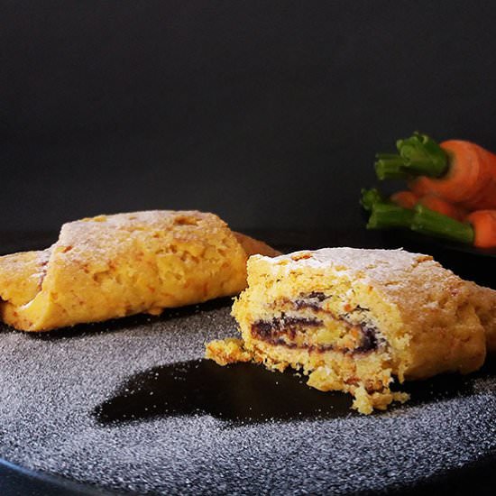Carrot Crescents with Nutella - Recipe photo by 2pots2cook