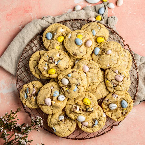 Sugar Cookies w/ Cadbury Mini Eggs - Recipe photo by leisurefanclub