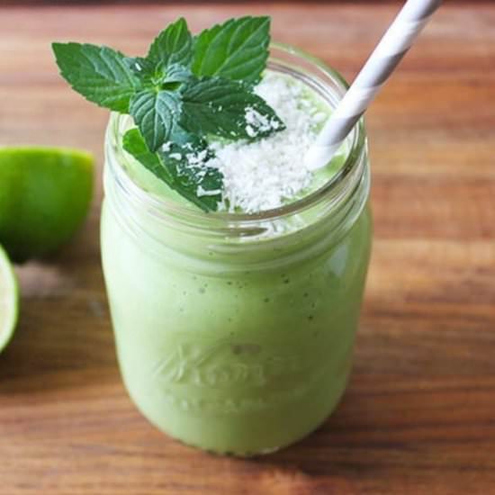 Lime in the Coconut Smoothie - Recipe photo by FitLiving Eats