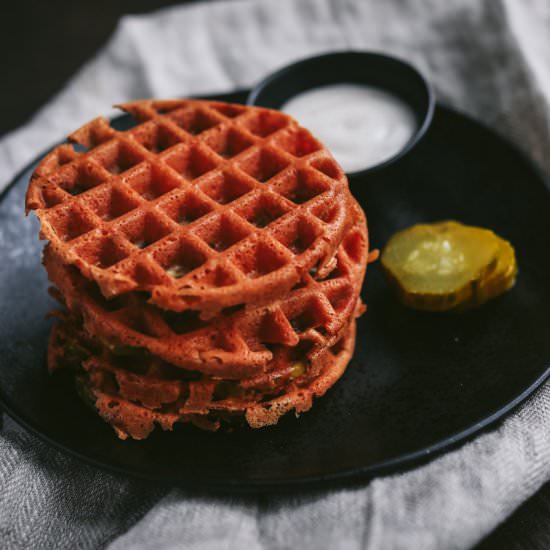 Keto Fried Pickle Chaffle - Recipe photo by lesyaholzapfel