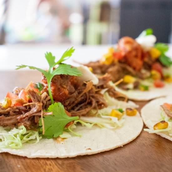 Pulled Lamb Tacos - Recipe photo by ATastyKitchen