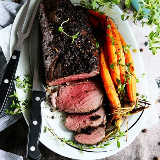 Roasted Leg of Venison - Recipe photo by angiesrecipes