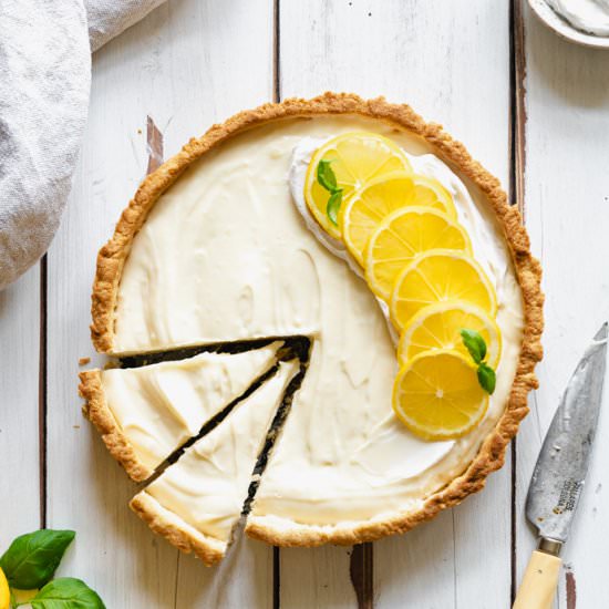 Vegan Lemon Mascarpone Tart - Recipe photo by addictedtodates