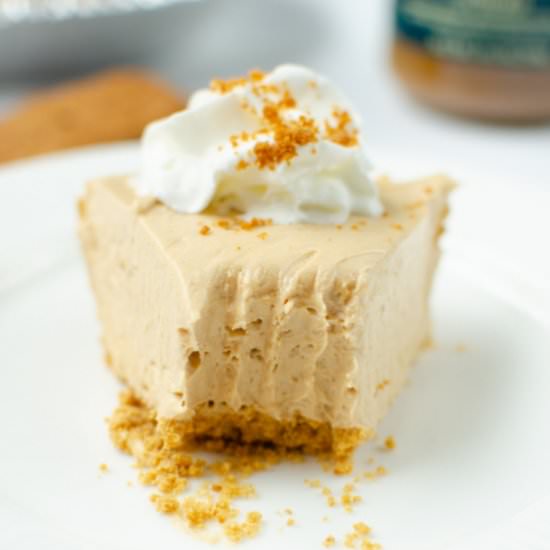 No Bake Cookie Butter Pie - Recipe photo by fakeginger