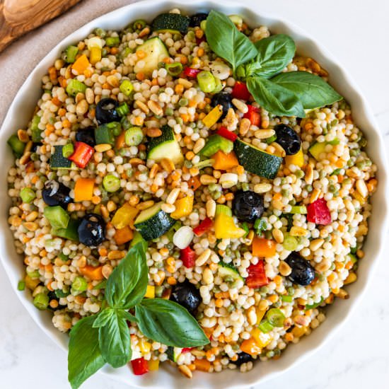 Israeli Couscous Salad – Ptitim - Recipe photo by Silk Road Recipes