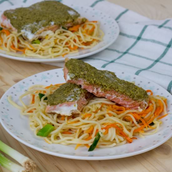 Pan-fried salmon - Recipe photo by mecooks.com