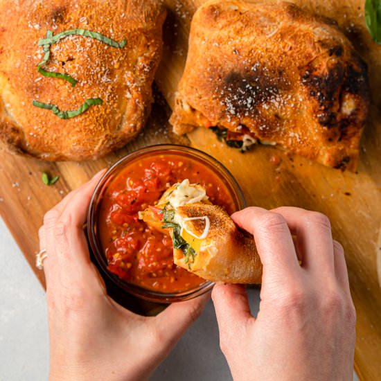 Easy Mini Calzones - Recipe photo by eatlovenamaste