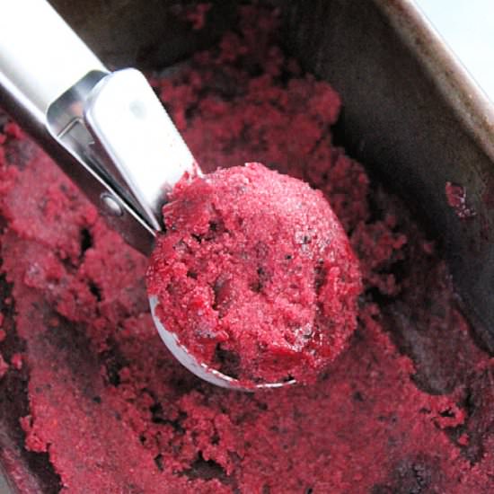 Mixed Berry Sorbet - Recipe photo by biggreenhouse