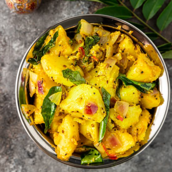 South Indian Potatoes – Aloo Masala - Recipe photo by Silk Road Recipes