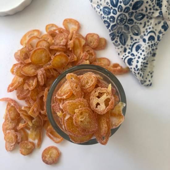Candied Kumquats - Recipe photo by The Frizzled Leek