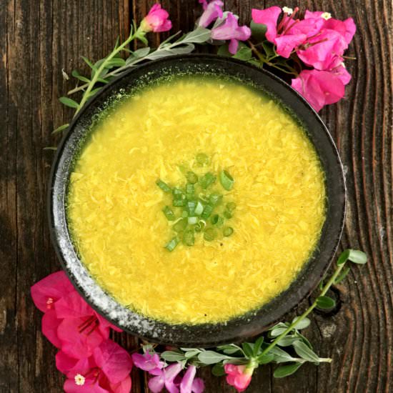 SIMPLE EGG DROP SOUP - Recipe photo by foxy folksy