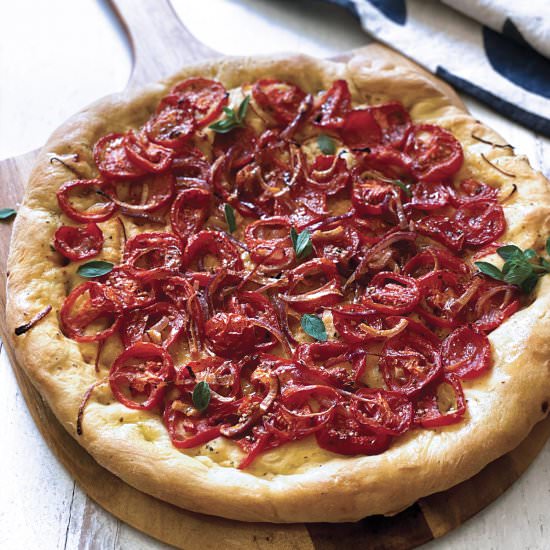 Ladenia, The Greek Pizza - Recipe photo by The Greek Foodie