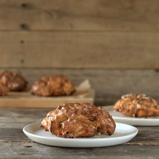 air fryer apple fritters - Recipe photo by davebakes