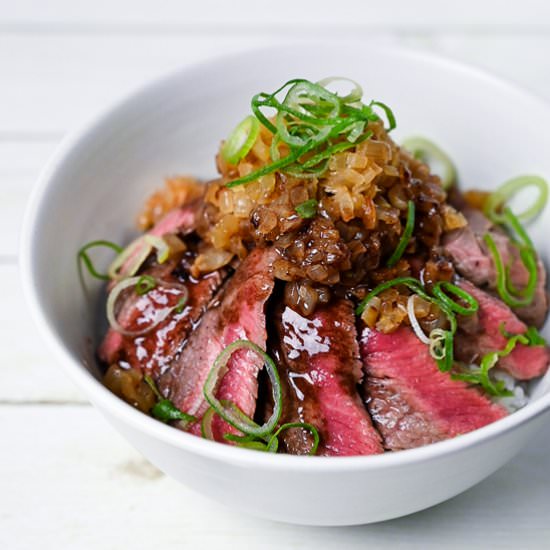 Japanese Chaliapin Steak Don - Recipe photo by Sudachi Recipes