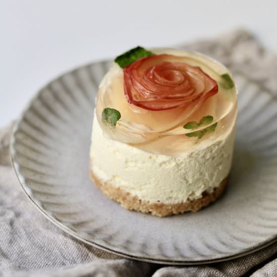 Mini passionfruit rose cheesecake - Recipe photo by wildreverie_byamanda