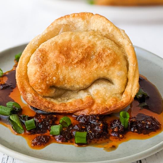 VEGAN POTSTICKERS WITH GINGER SCALL - Recipe photo by bakeroise