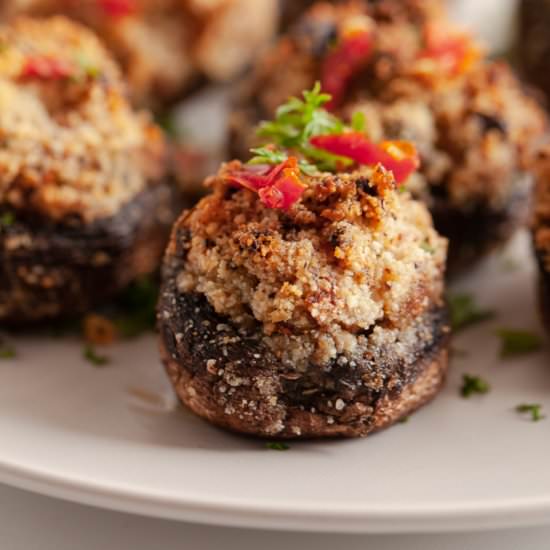 Air Fryer Stuffed Mushrooms - Recipe photo by thymeandjoy