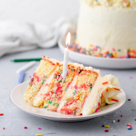 Funfetti Layer Cake - Recipe photo by gingersnapsbakingaffairs