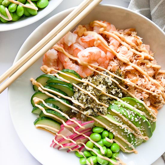 Poke Bowl Recipe - Recipe photo by Sugarylogic