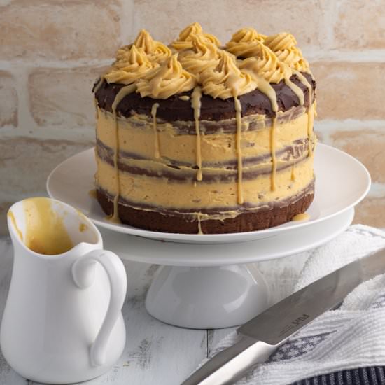 Caramel Choc Fudge Cake - Recipe photo by icingonthesteak