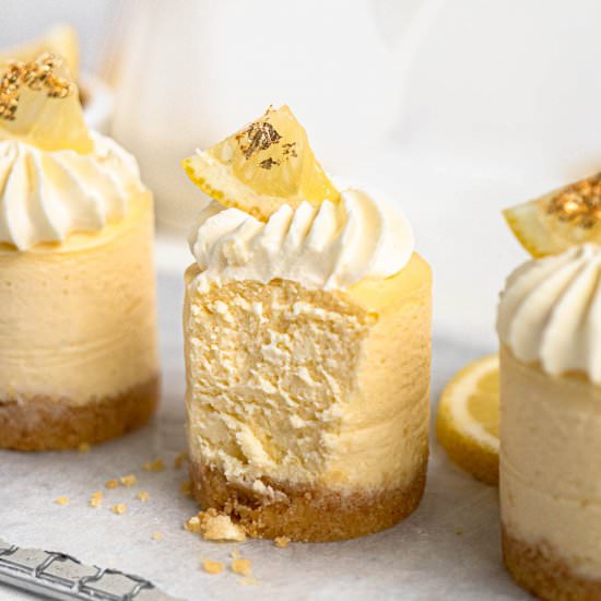 Mini Baked Yuzu Cheesecakes - Recipe photo by catherine.desserts