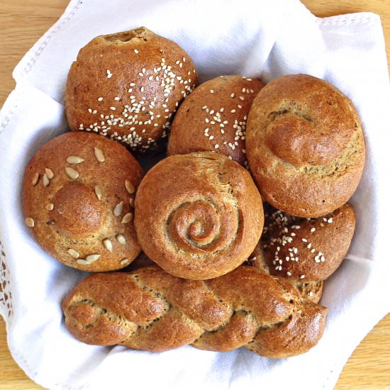 Artisan Gluten Free Rolls - Recipe photo by glutenfreealchemist