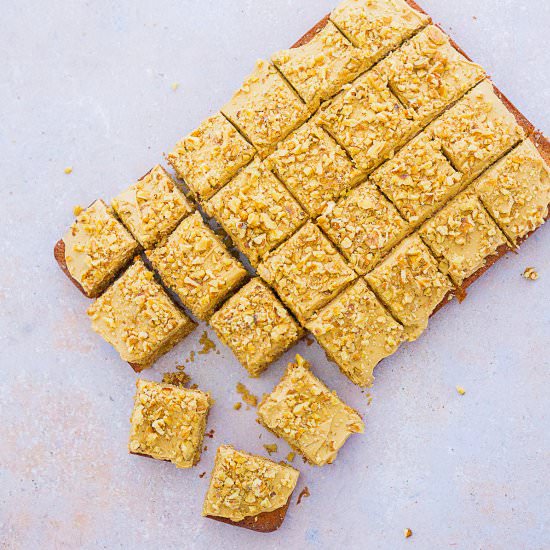 Easy Coffee & Walnut Traybake Cake - Recipe photo by easypeasyfoodie
