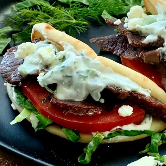 Leftover Lamb Gyros - Recipe photo by agoudalife