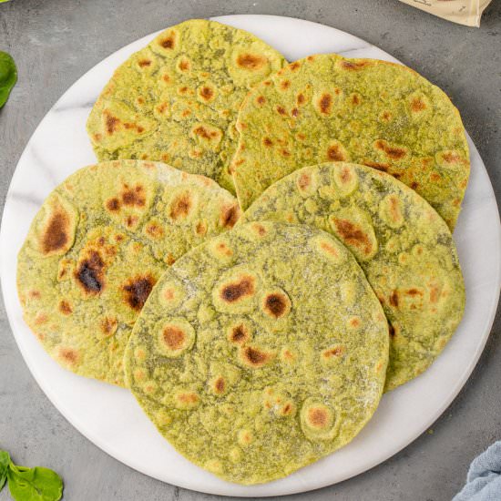 Whole Wheat Spinach Tortillas - Recipe photo by sweetsimplevegan