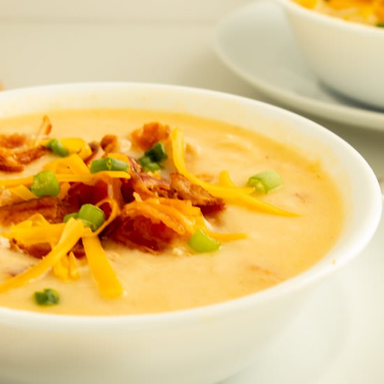 Pressure Cooker Cheesy Potato Soup - Recipe photo by Tidbitsbytaylor