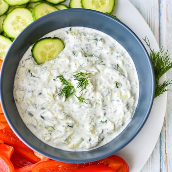 Easy Tzatziki - Recipe photo by goodnomshoney