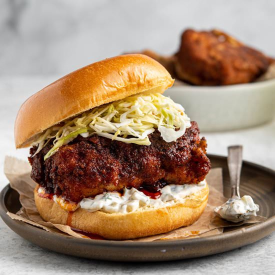 Nashville fried fish sandwich - Recipe photo by cherryonmysundae