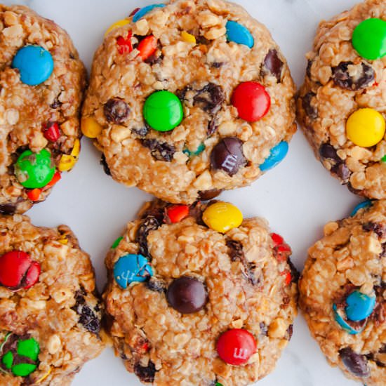 No-Bake Trail Mix Cookies - Recipe photo by the darling apron