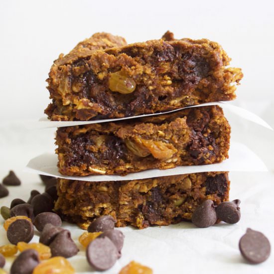 Double Pumpkin Breakfast Bars - Recipe photo by camptopisaw