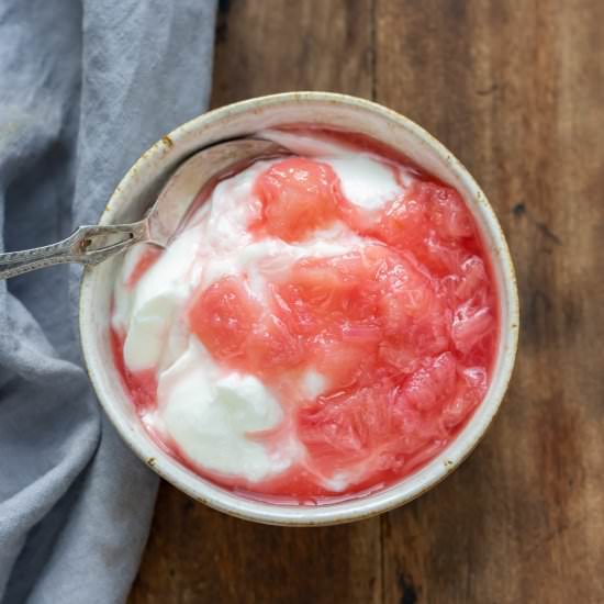 Rhubarb Compote - Recipe photo by veggie desserts