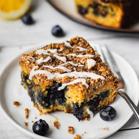 Healthy Lemon Blueberry Coffee Cake - Recipe photo by Shuangys Kitchensink