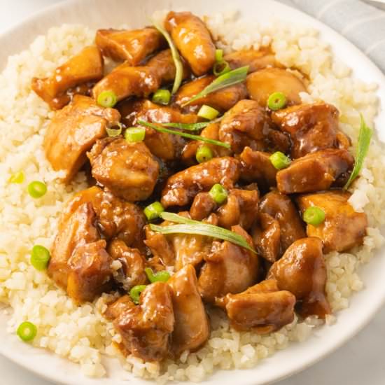 Keto Orange Chicken - Recipe photo by debsdailydish